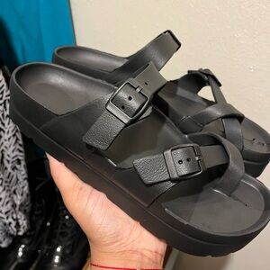 Strappy Platform Sandals Size 10